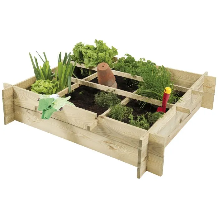 Planter vegetable garden box 90x90x20cm