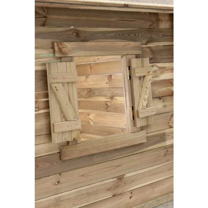 Wooden playhouse Lodewijk 120x120x160cm