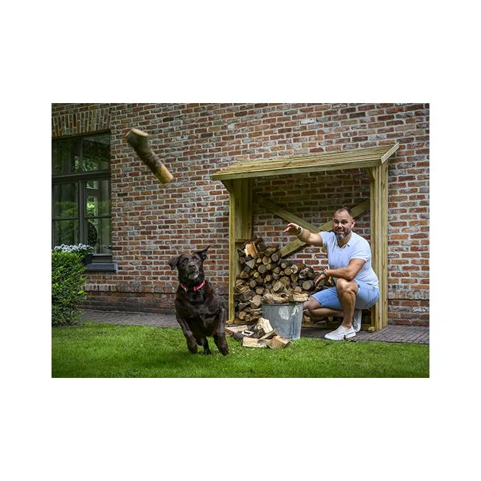 Log storage cordwood 180x180x70cm