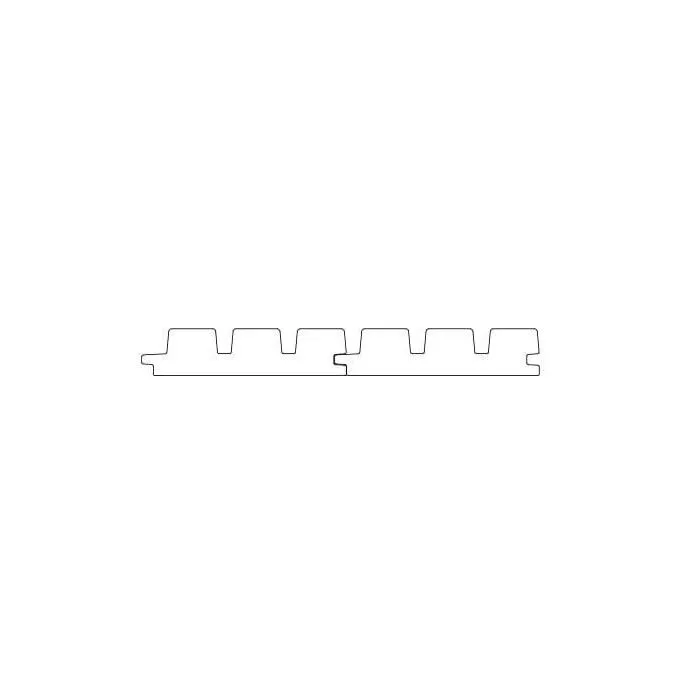 Wall cladding thermally modified 3D triple 32x140mm (m1)