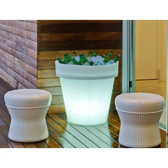 Flower pot and garden lighting design ø90cm