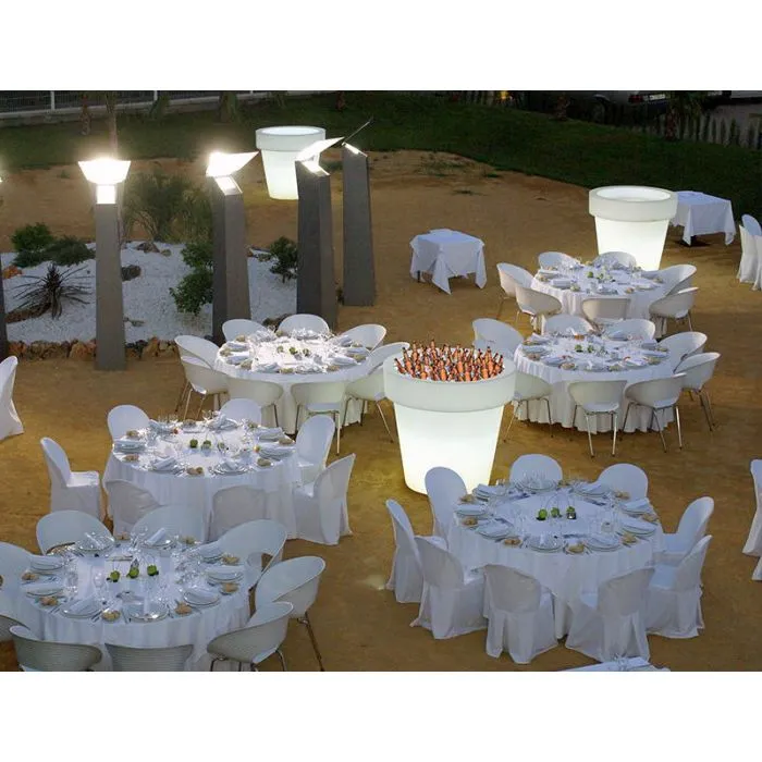 Flower pot and garden lighting design ø130cm