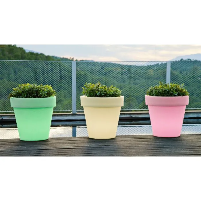 Flower pot and garden lighting design ø130cm
