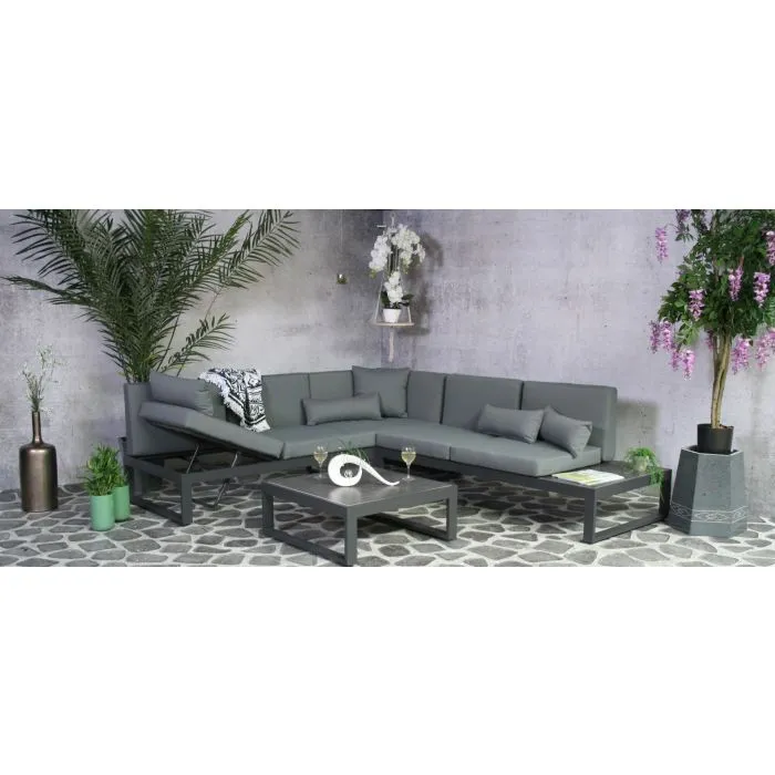 Garden furniture aluminium loungeset Malaga