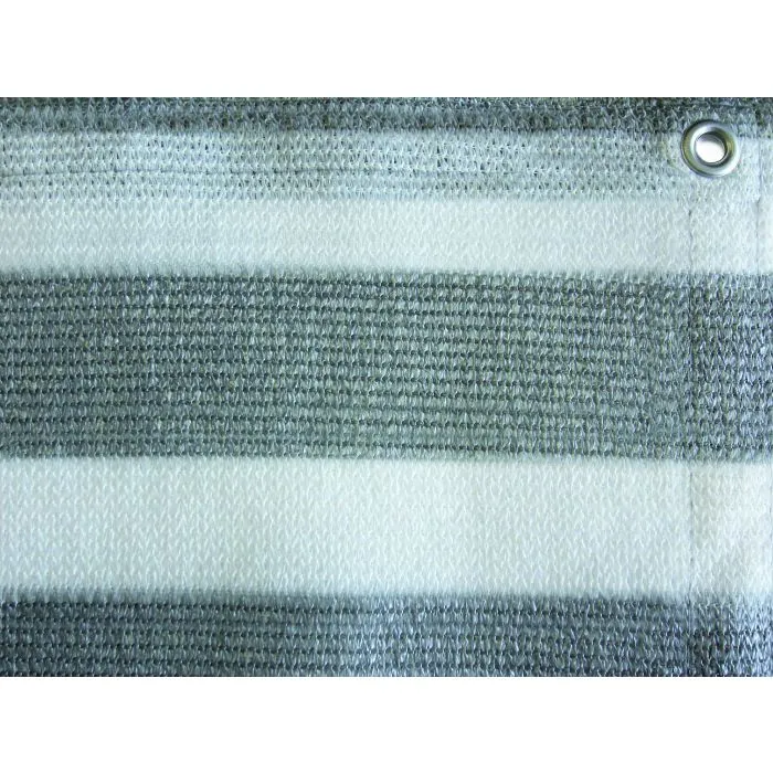 Balcony screen shade netting grey/white