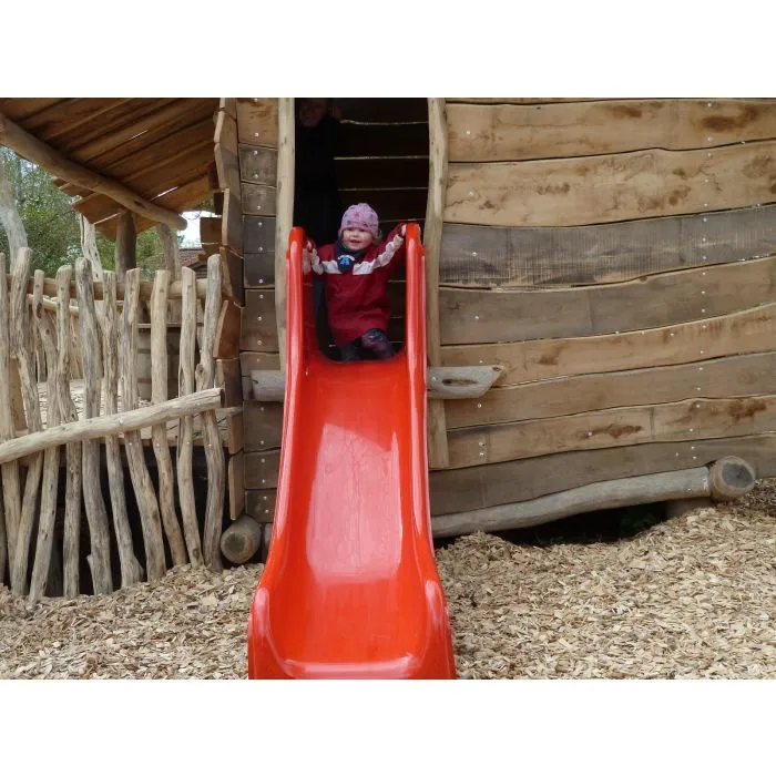 Slide for Swing Set red 210cm polyester fiberglass