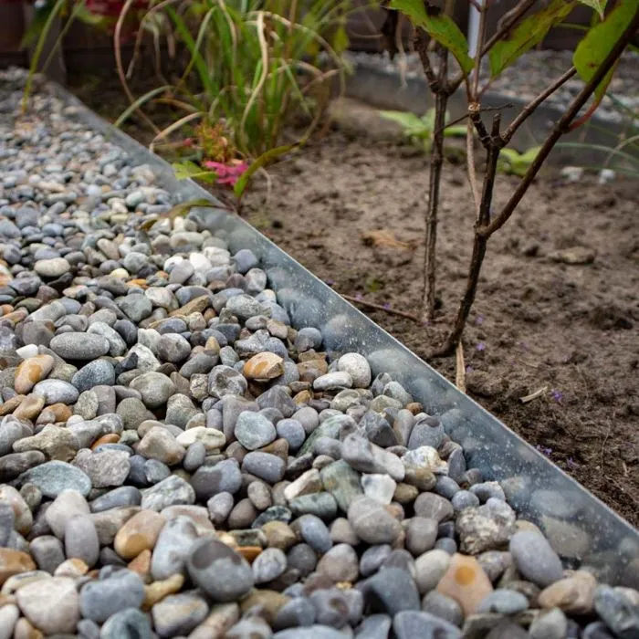 Border edging galvanized 100x17.5cm/1.5mm