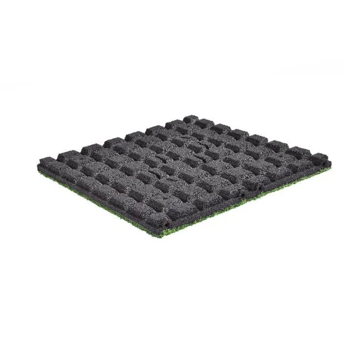 Artificial grass tiles artificial grass green 500x500x45mm