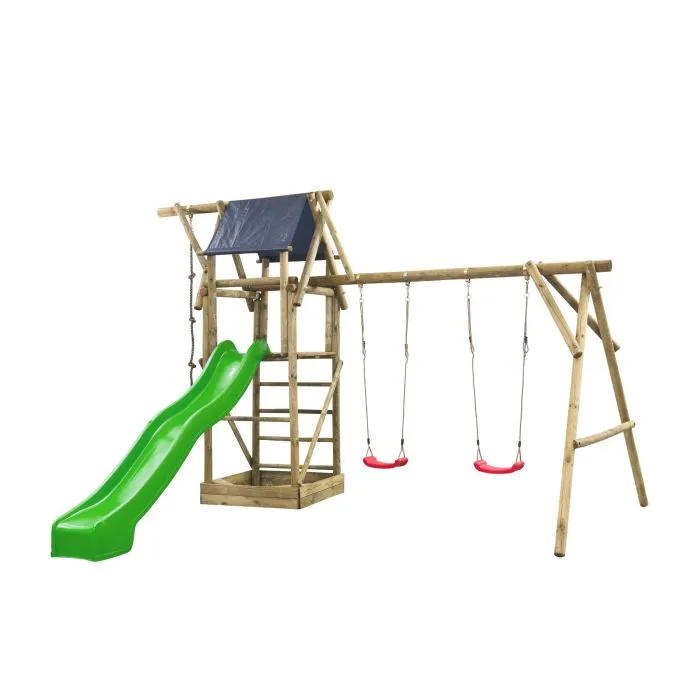 Wooden swingset Nelis