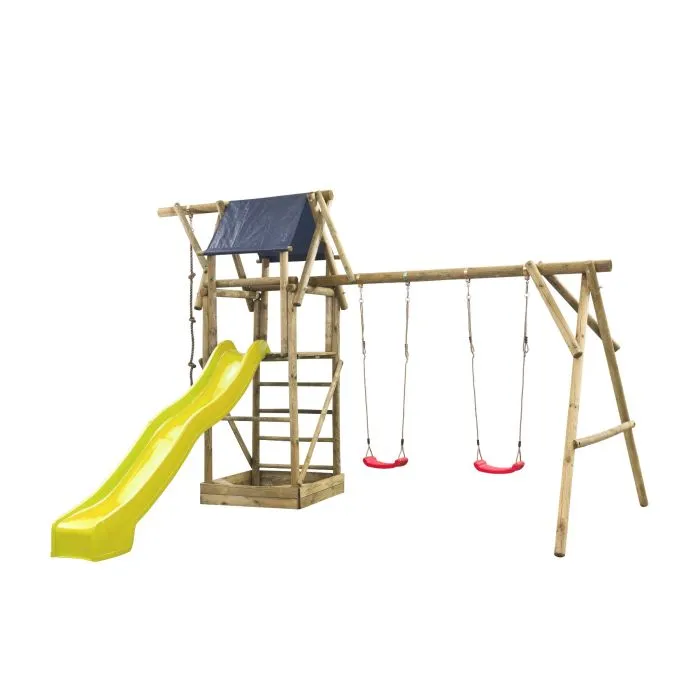 Wooden swingset Nelis