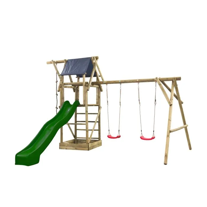 Wooden swingset Nelis