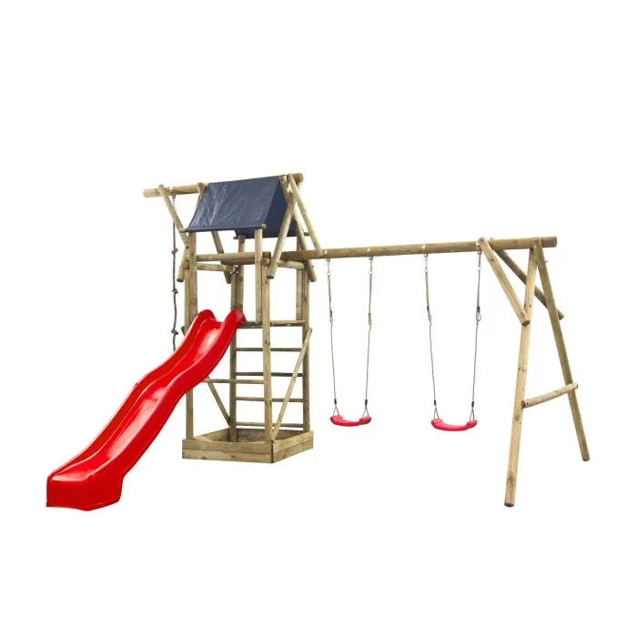 Wooden swingset Nelis