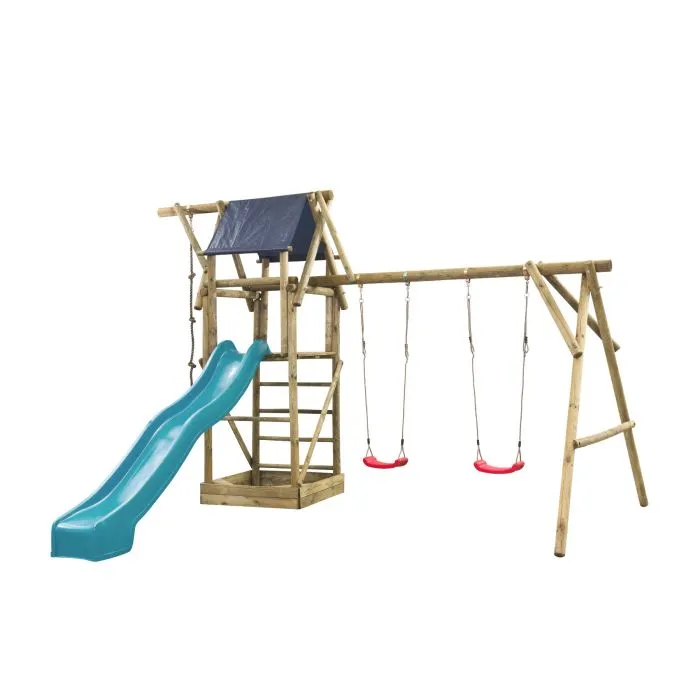 Wooden swingset Nelis