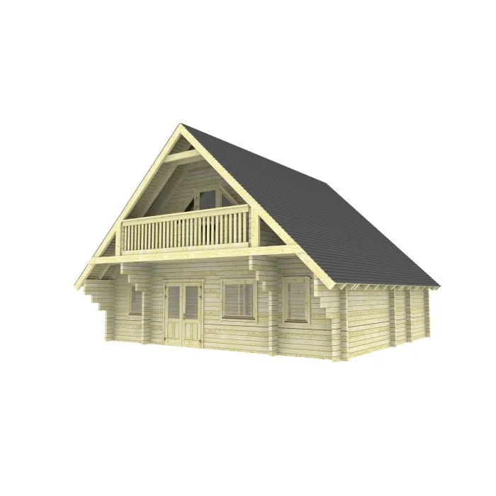Lodge cabin Helsingborg  8.8x7.8m (94mm)