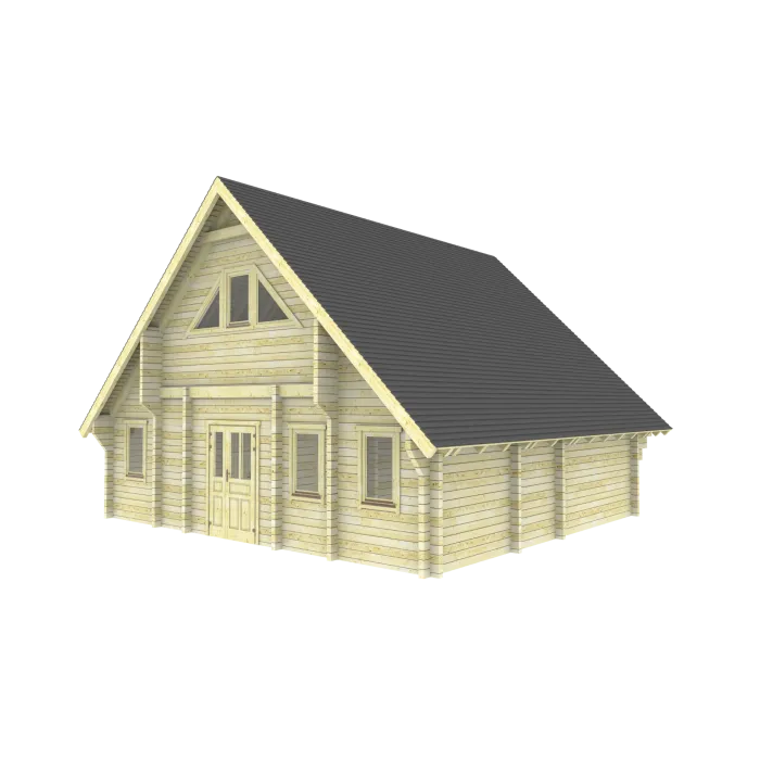Lodge cabin Helsingborg  8.8x7.8m (94mm)