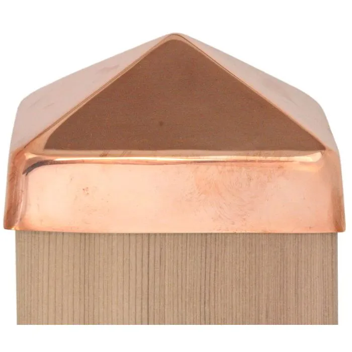 Post caps copper 71x71mm
