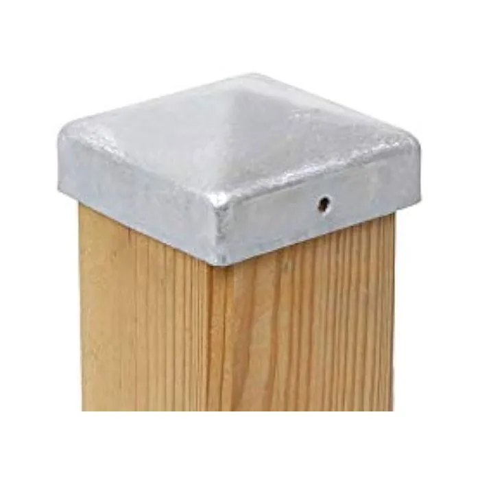 Post caps hot dip galvanized 71x71mm