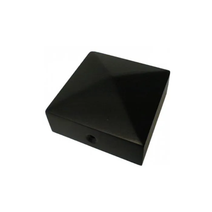 Post caps black 71x71mm
