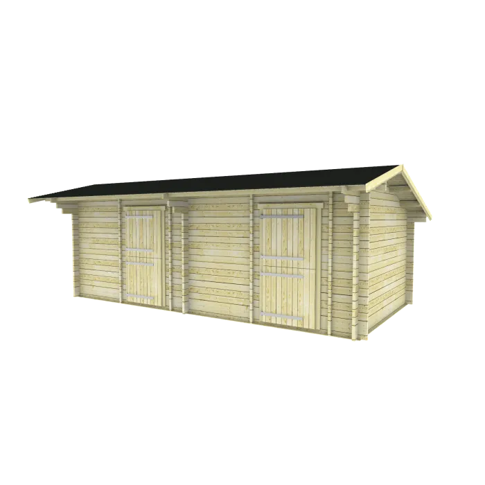 Horse barn duo wood 7,5x3,8m