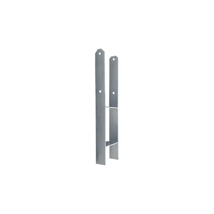 H-post support bracket stainless steel 121mm
