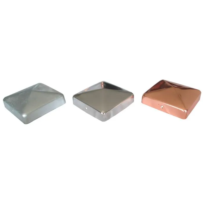 Post caps copper 91x91mm