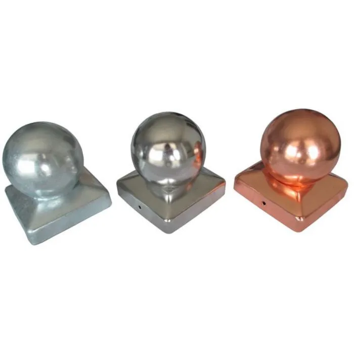 Post caps copper ball 71x71mm