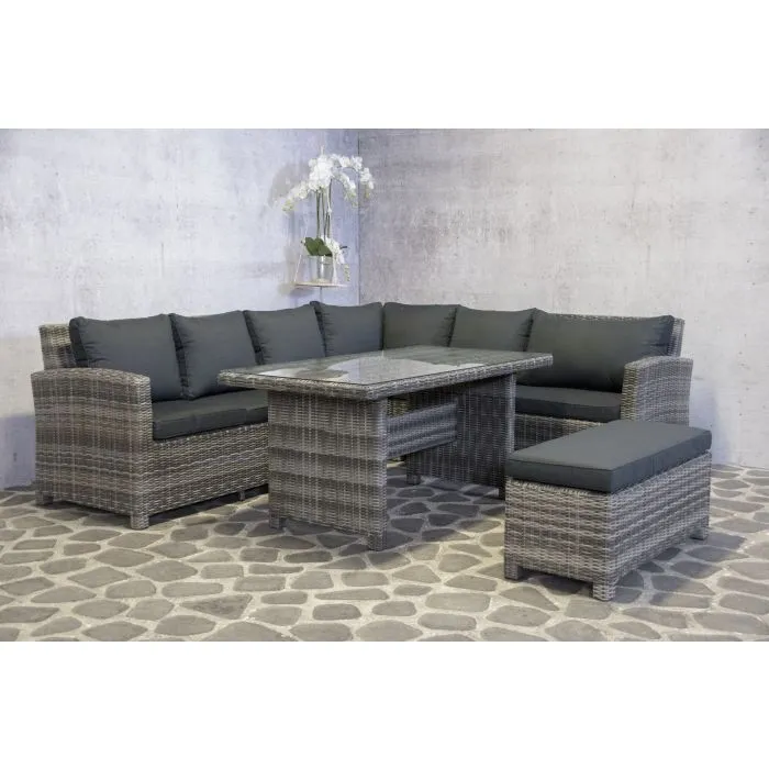 Garden furniture aluminum lounge Parma