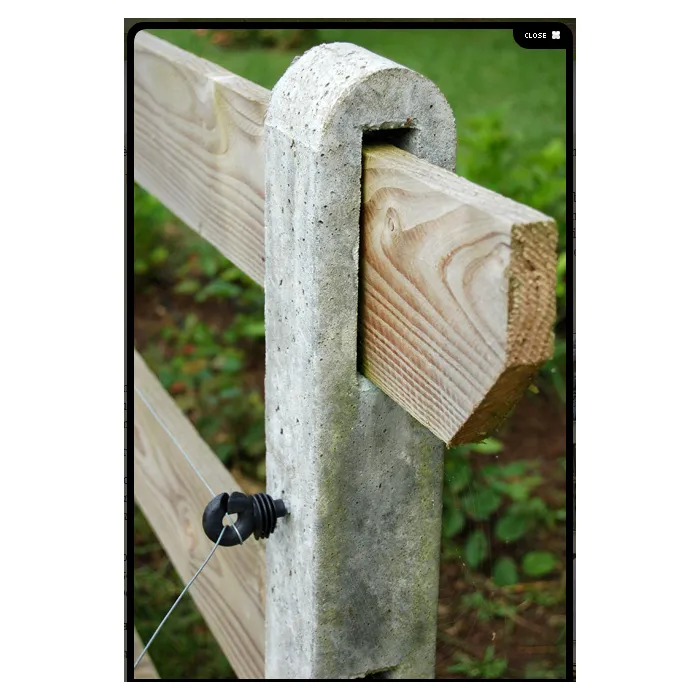 Concrete post post and rail 190cm