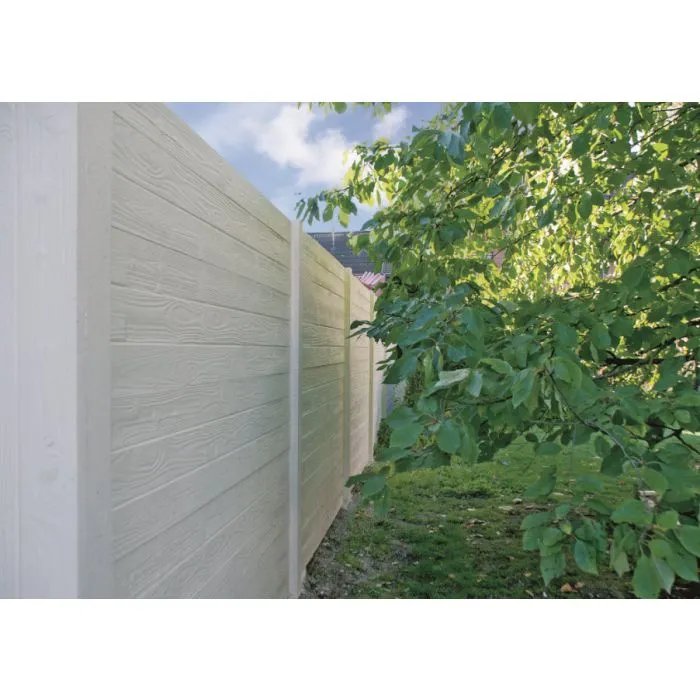Concrete fence Woodtexture 200x231cm double sided