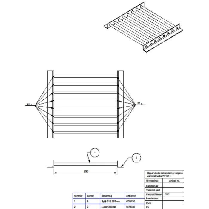 Well-grate, galvanized