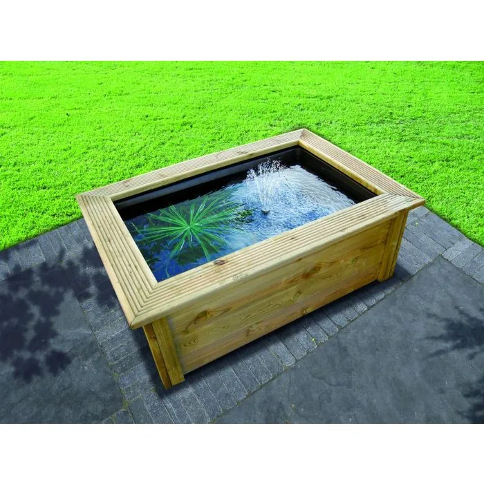 Woodframe preformed pond 147,5x103,5x47,5cm