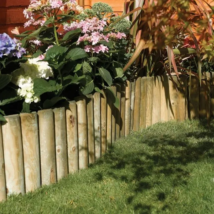 Log roll edging Rollborder cylindrical