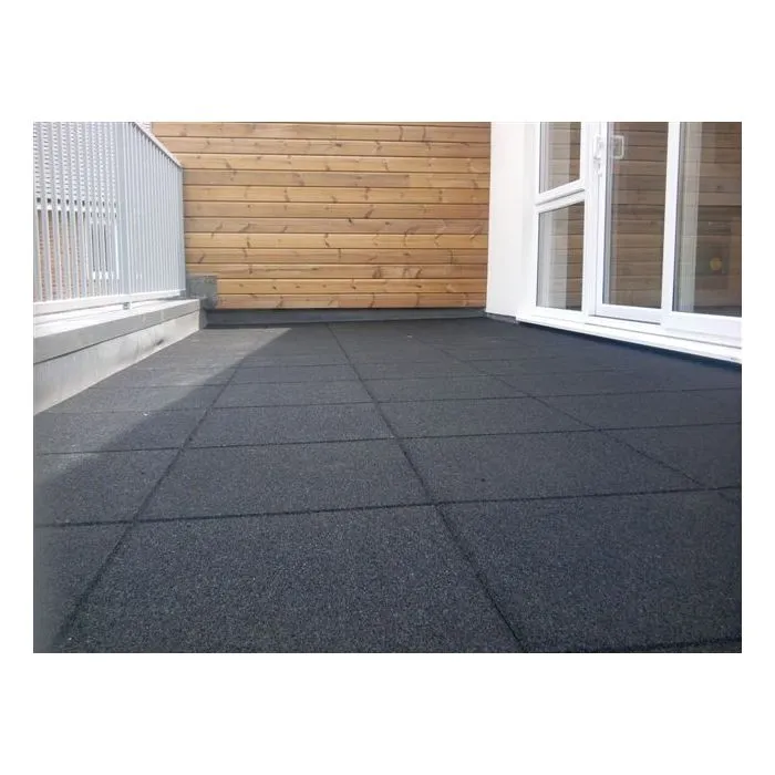 Rubber tiles black 1000x1000x45mm (m2)