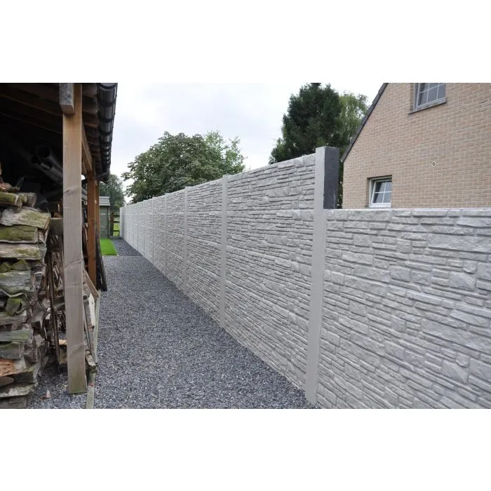 Concrete fence Rusticastone double sided 200x200cm