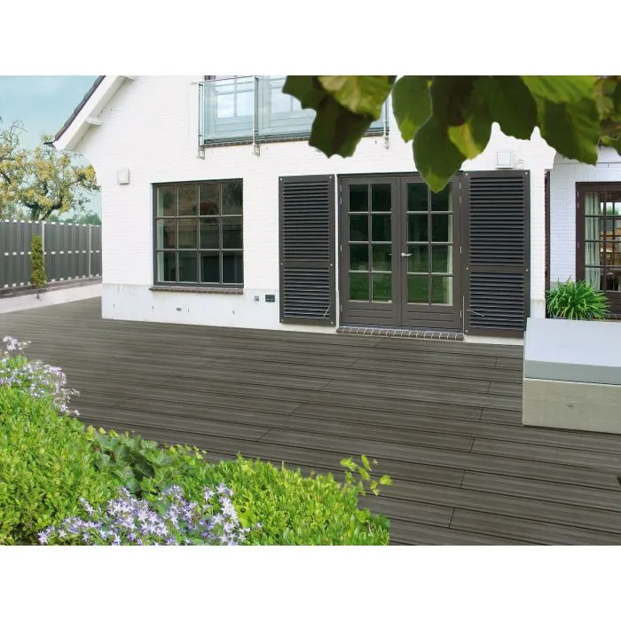 Decking board WPC composite brown 400cm (28x165mm)