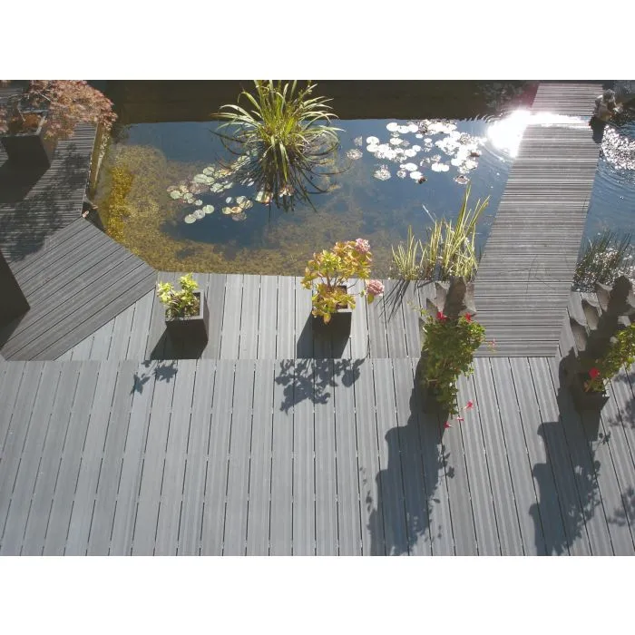 Decking board WPC composite brown 400cm (28x165mm)