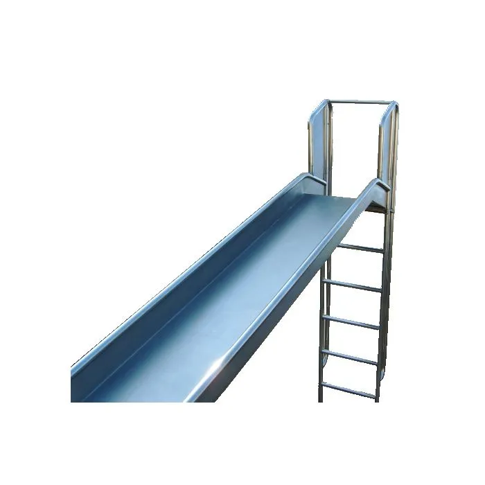 Playground slide stainless steel 150cm with ladder
