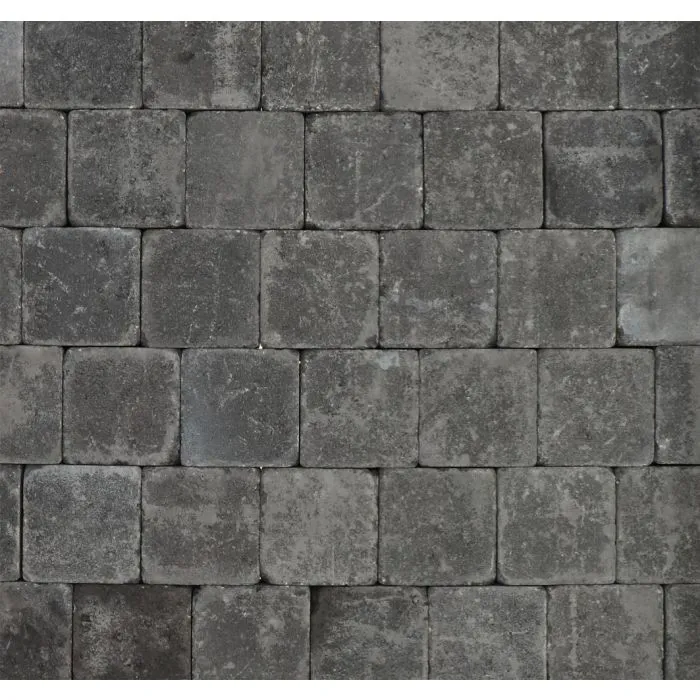 Cobblestones black tumbled 10x10x6cm (m2)