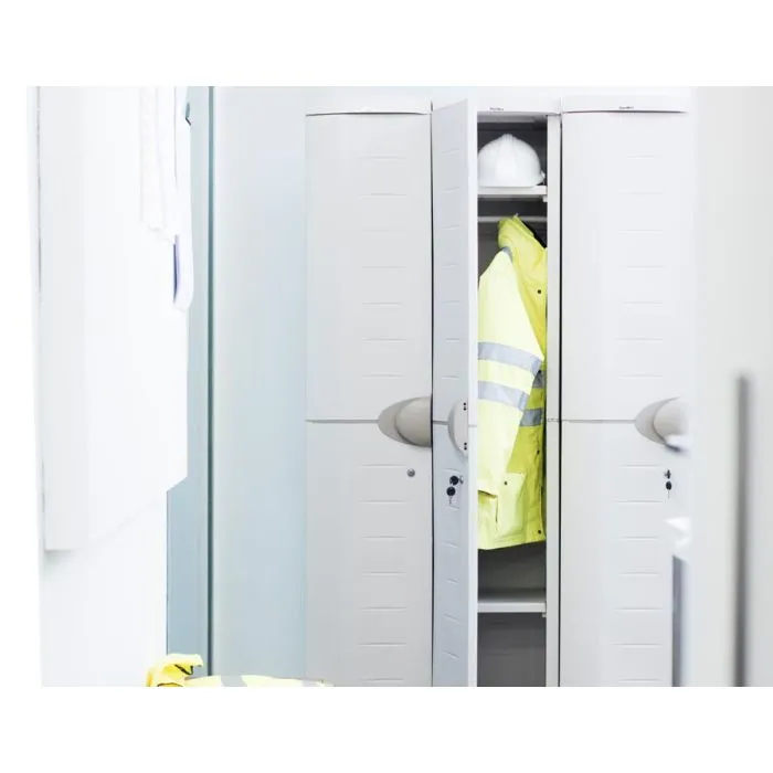 Broom closet cabinet grey 70x184cm