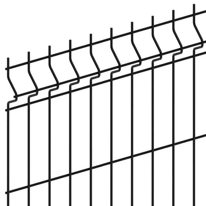 Wire panel system gray/black 251x203cm
