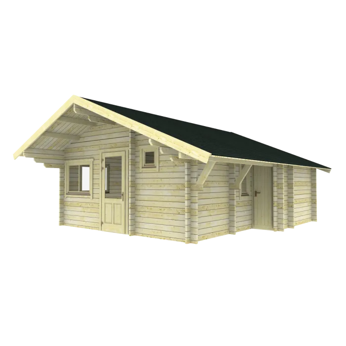 Lodge cabin Yale 5.72/4.97x6.08m (50mm)