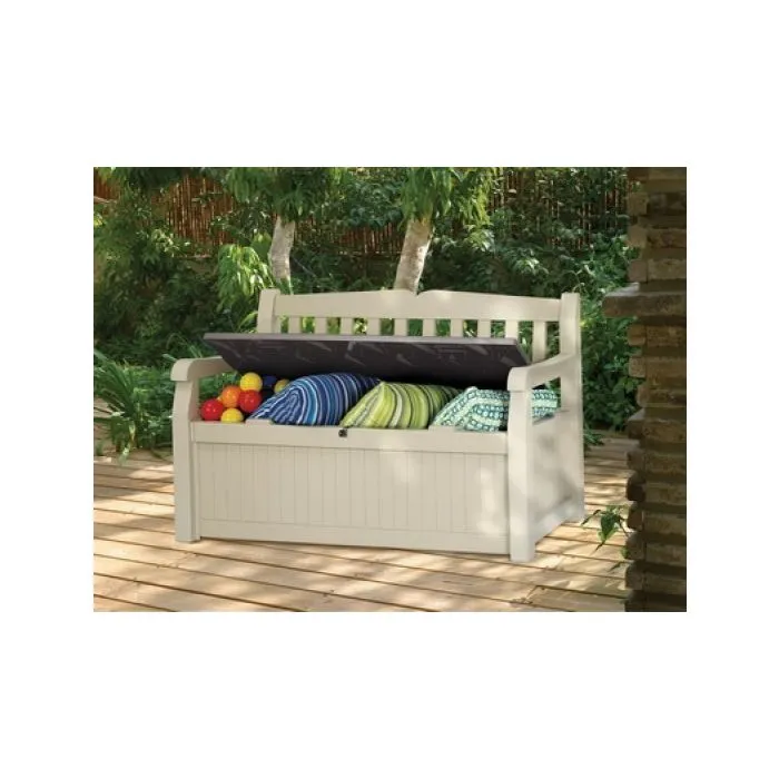 Garden bench garden storage box 140x60x84cm