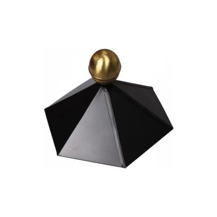 Garden shed roof cap hexagonal