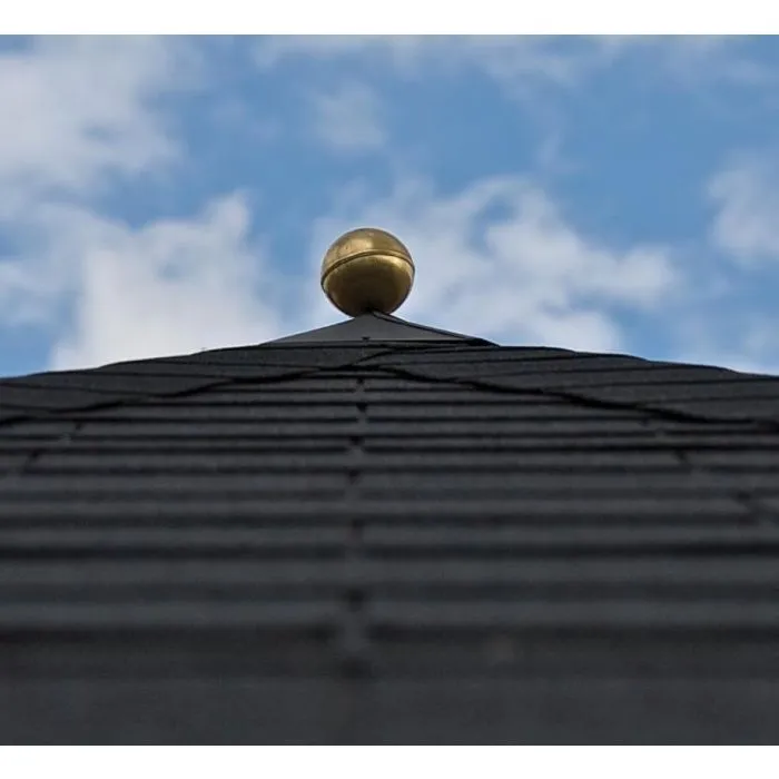 Garden shed roof cap hexagonal