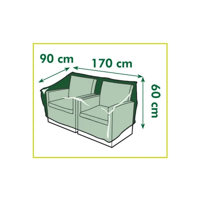 Garden furniture cover for Loungeset for 2-seater
