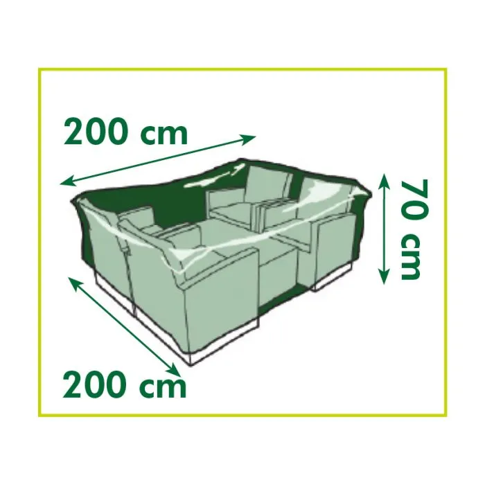 Garden furniture cover for Loungeset 200x200x70cm