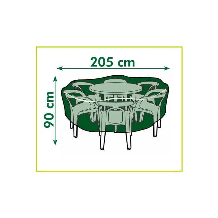 Garden furniture cover round 90x ø205cm