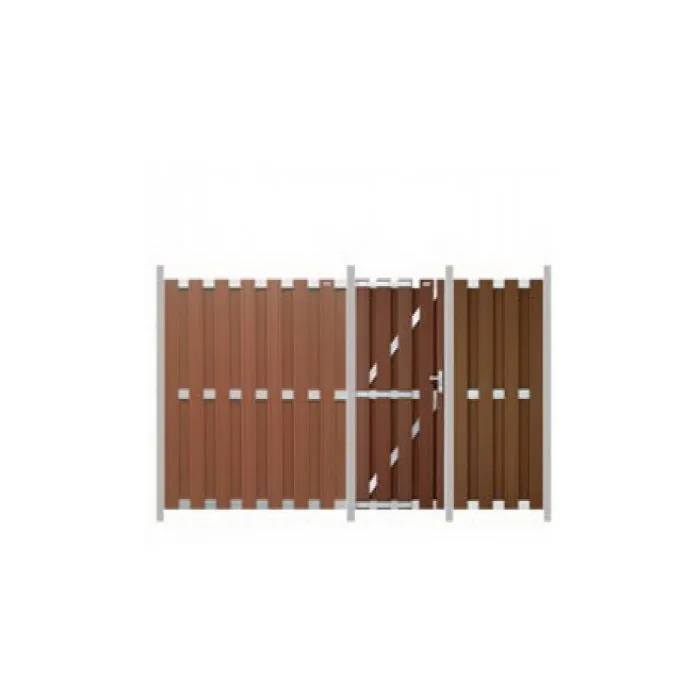Fence panel WPC aluminum 180x180cm