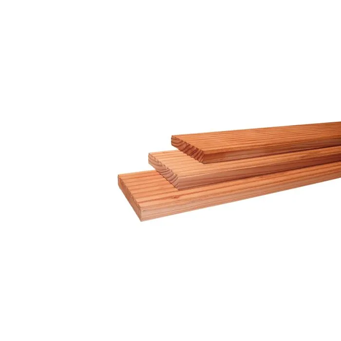 Decking board Douglas 400cm (24x138mm) impregnated colorless