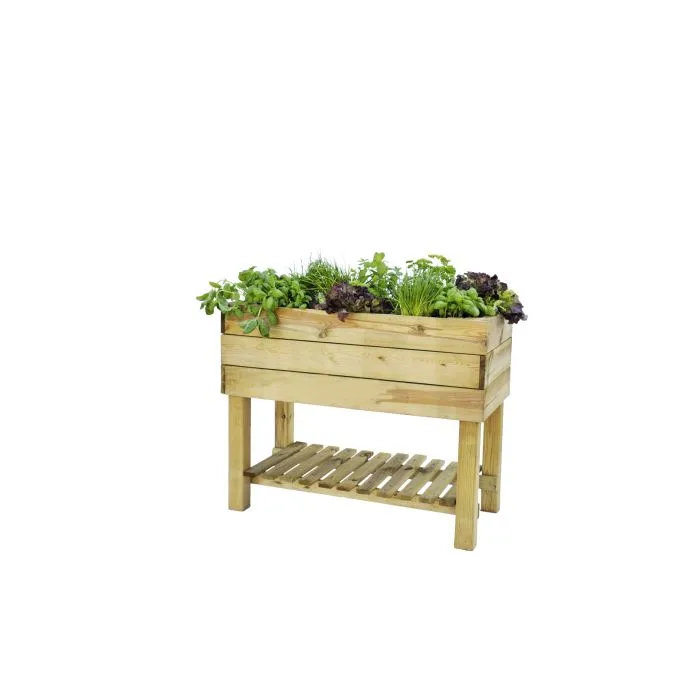 Raised garden bed table 100x50cm